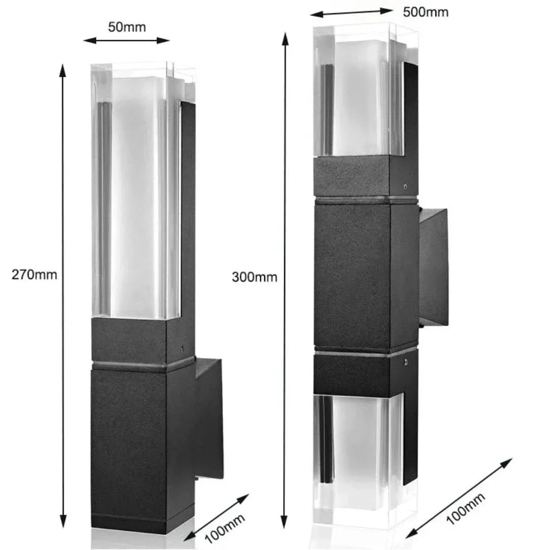 UrbanGlow - Aluminium-Acrylic Minimalist LED Wall Light
