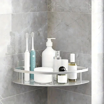 Aluminum Shower Shelf with Self-Adhesive Mounting