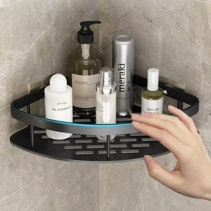Aluminum Shower Shelf with Self-Adhesive Mounting