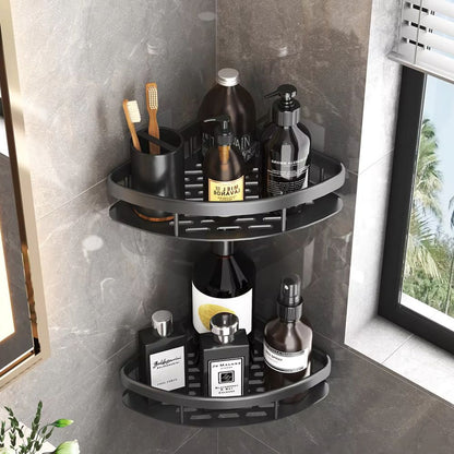 Aluminum Shower Shelf with Self-Adhesive Mounting