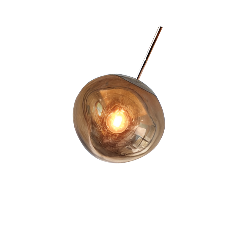Elegante lampada a sospensione Luna in resina - design moderno