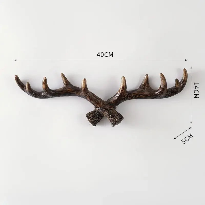 Dekorativer Wandhaken in Geweihform mit natürlicher Optik für Eingangsbereich und Wohnräume