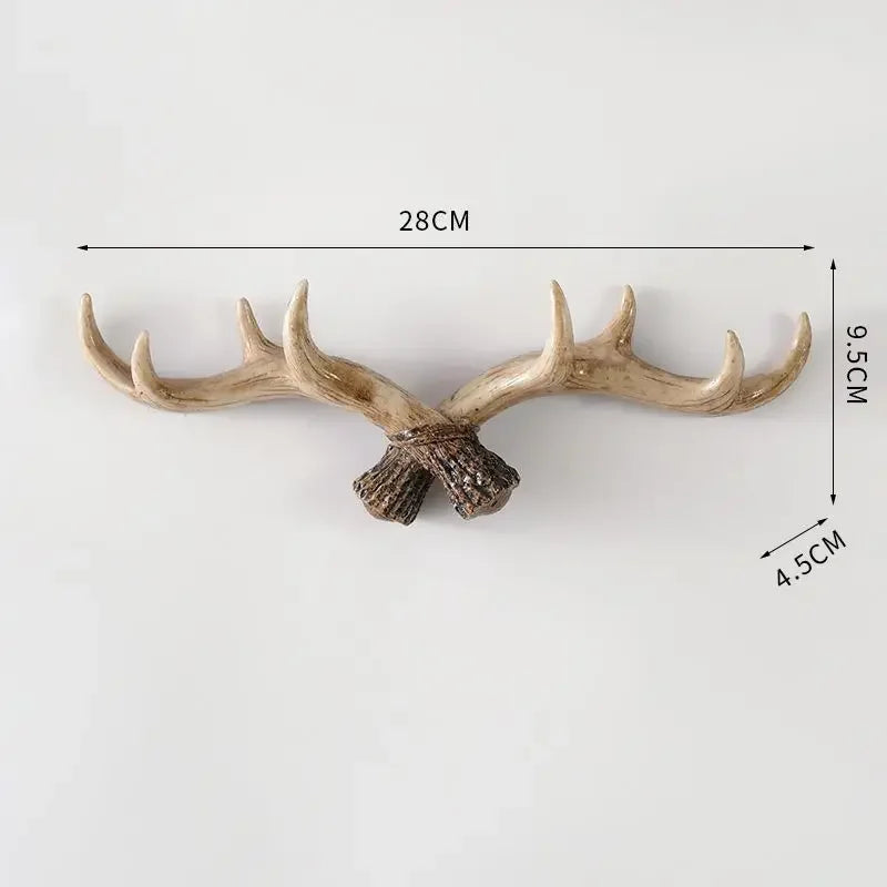 Dekorativer Wandhaken in Geweihform mit natürlicher Optik für Eingangsbereich und Wohnräume