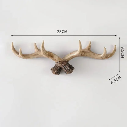Dekorativer Wandhaken in Geweihform mit natürlicher Optik für Eingangsbereich und Wohnräume