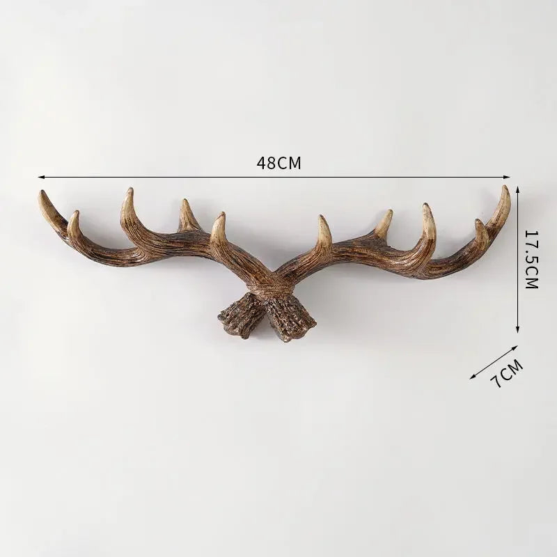 Dekorativer Wandhaken in Geweihform mit natürlicher Optik für Eingangsbereich und Wohnräume