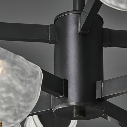 Lustre Amoslo en laiton noir – Design élégant