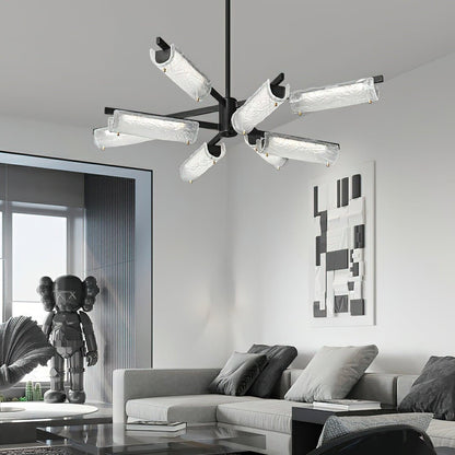 Lustre Amoslo en laiton noir – Design élégant