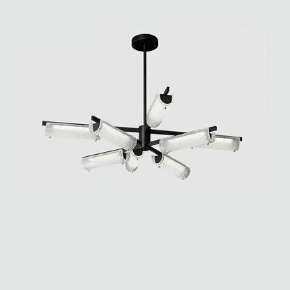 Lustre Amoslo en laiton noir – Design élégant