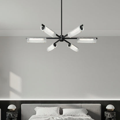 Lustre Amoslo en laiton noir – Design élégant