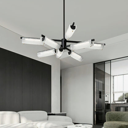 Lustre Amoslo en laiton noir – Design élégant