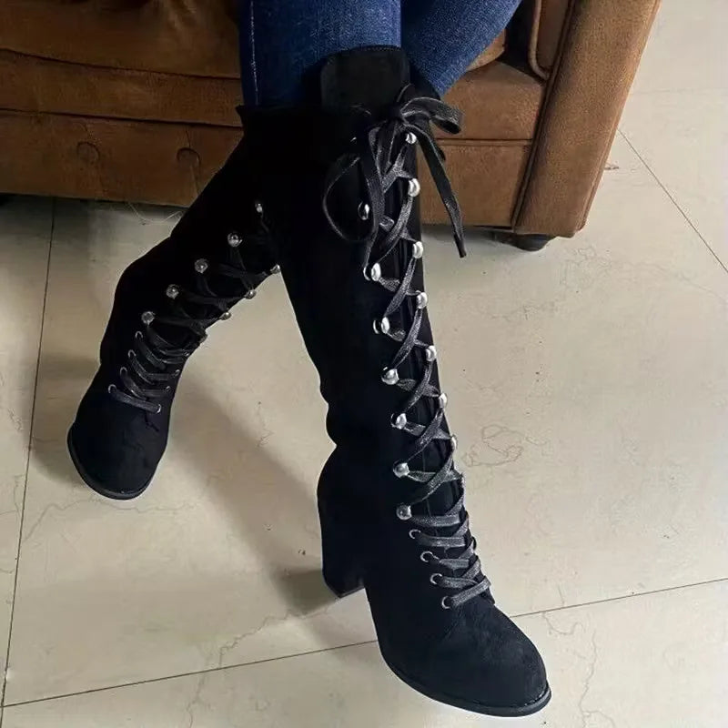 Ankle Boots with Block Heel