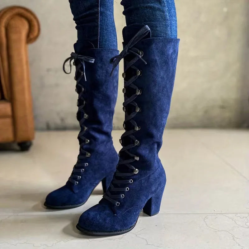 Ankle Boots with Block Heel