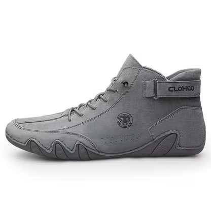 Ankle Boots with Elastic Closure and Round Toe