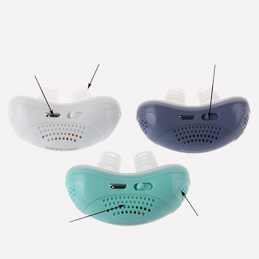 Anti-snore device for quiet nights