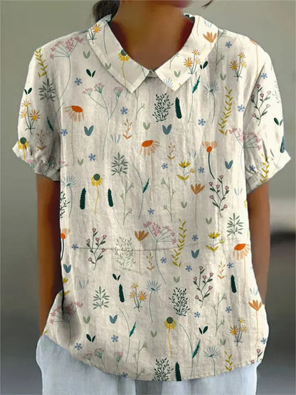 Antonella – Romantic Wildflower Women's Blouse