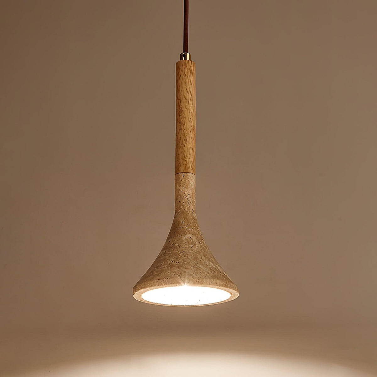 Lampada a sospensione in travertino Aplomb - Elegante e naturale