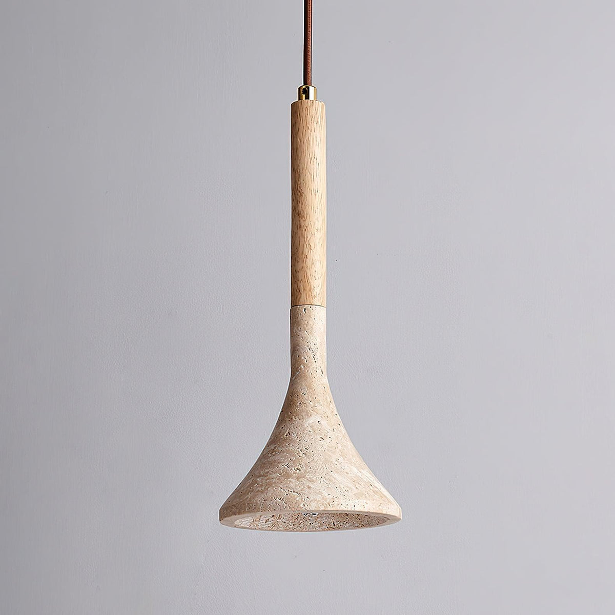 Lampada a sospensione in travertino Aplomb - Elegante e naturale