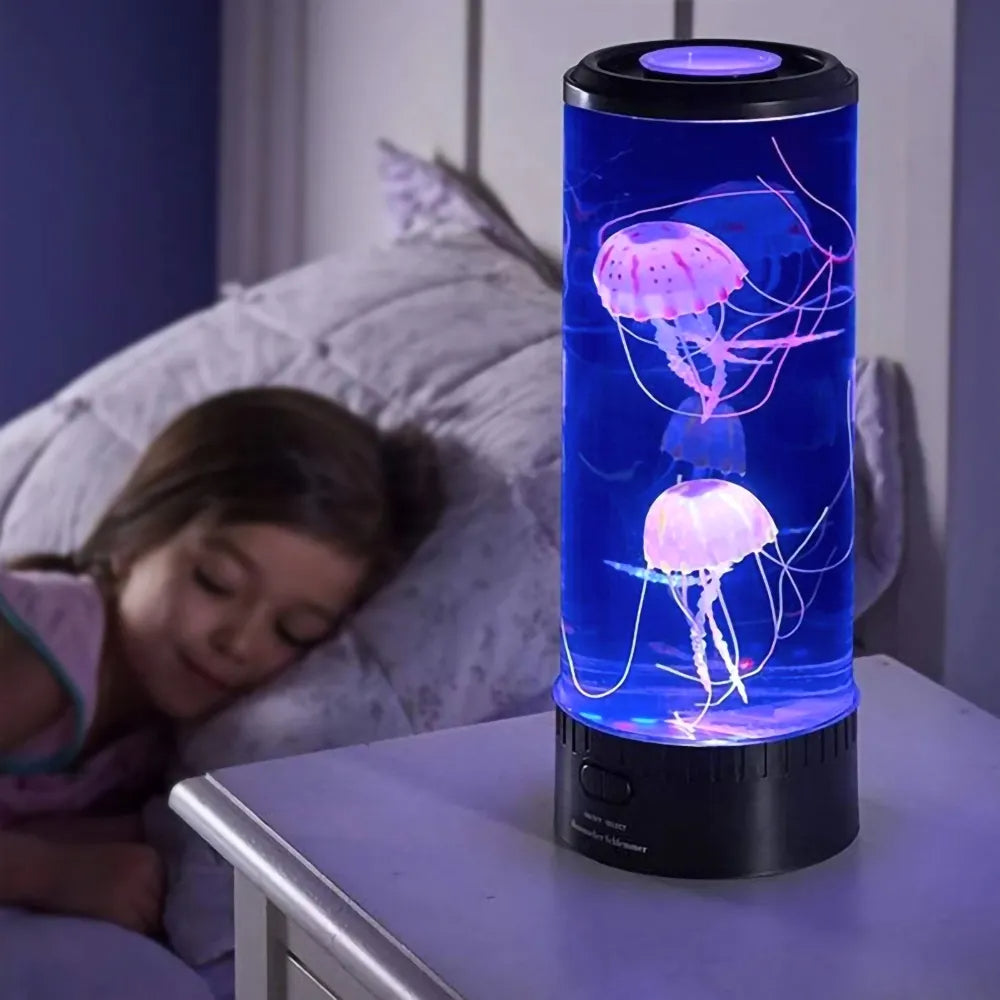 Hypnotická LED lampa Medúza – dekorativní atmosférické světlo s pohyblivým osvětlením