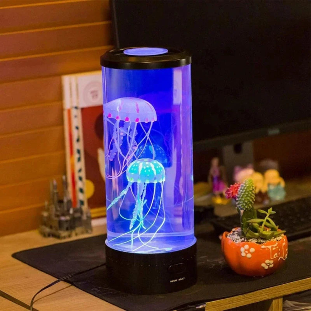 Hypnotická LED lampa Medúza – dekorativní atmosférické světlo s pohyblivým osvětlením