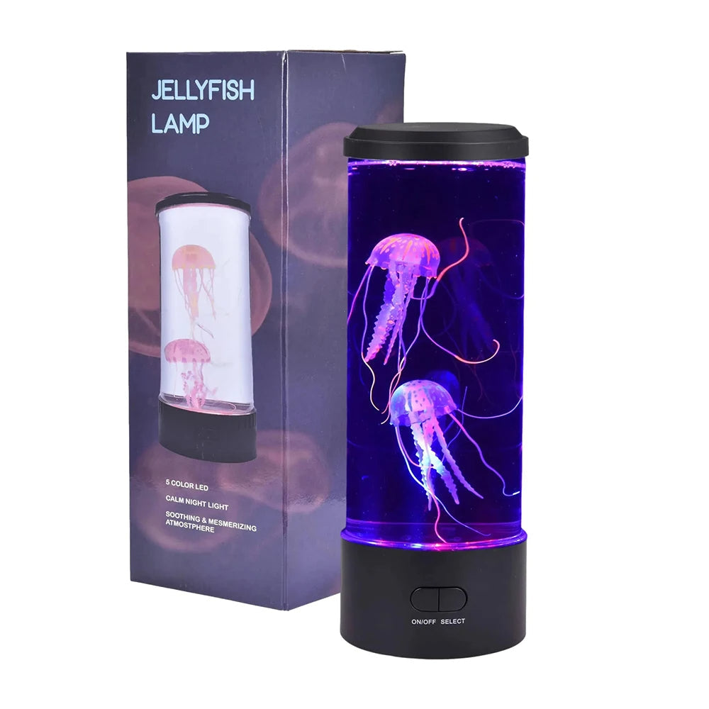 Hypnotická LED lampa Medúza – dekorativní atmosférické světlo s pohyblivým osvětlením