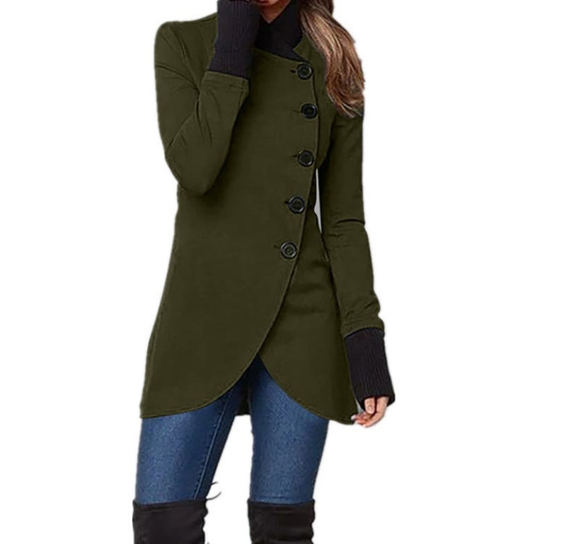 Chaqueta de mujer de longitud media para primavera y otoño