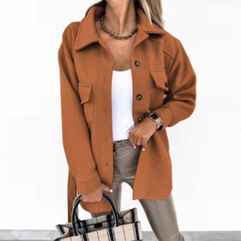 Arna - Stylish women's jacket with buttons and front pockets