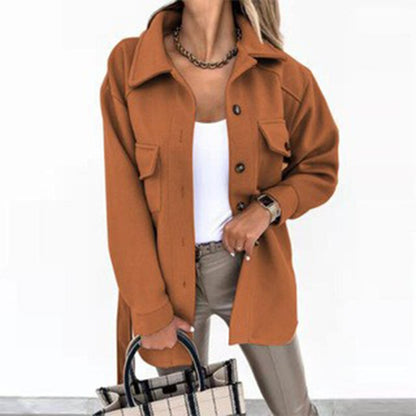 Arna - Stylish women's jacket with buttons and front pockets