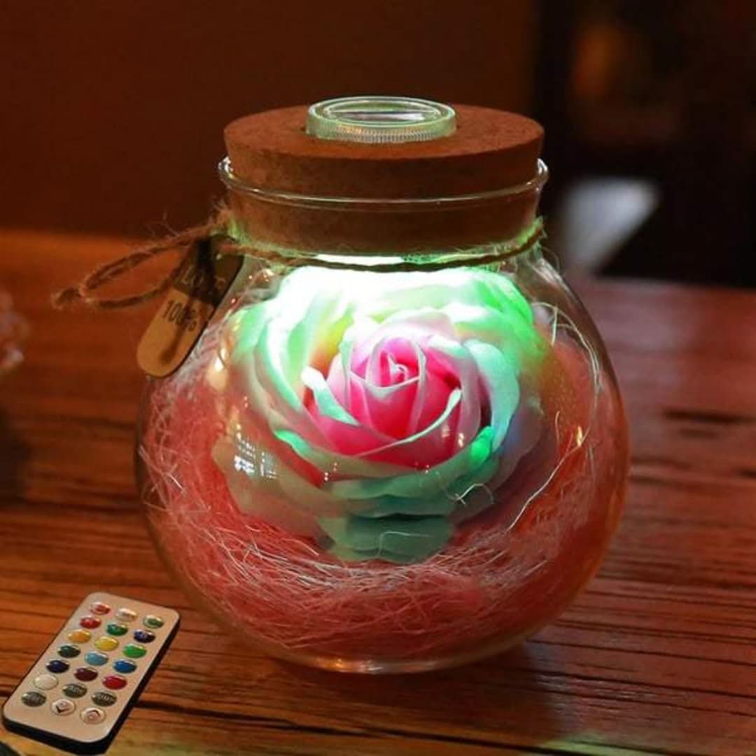 Liebe im Glas - Rose für lebenslange Liebe