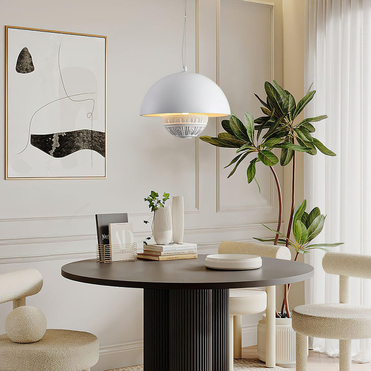 Minimalist Modern Pendant Lamp – Flying Saucer Design