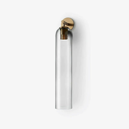 Cylindrical Glass Wall Lamp with Luxurious Finish – Decorative LED Sconce for Modern Interiors