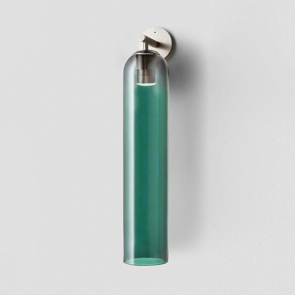 Cylindrical Glass Wall Lamp with Luxurious Finish – Decorative LED Sconce for Modern Interiors