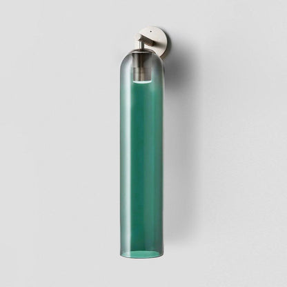 Cylindrical Glass Wall Lamp with Luxurious Finish – Decorative LED Sconce for Modern Interiors