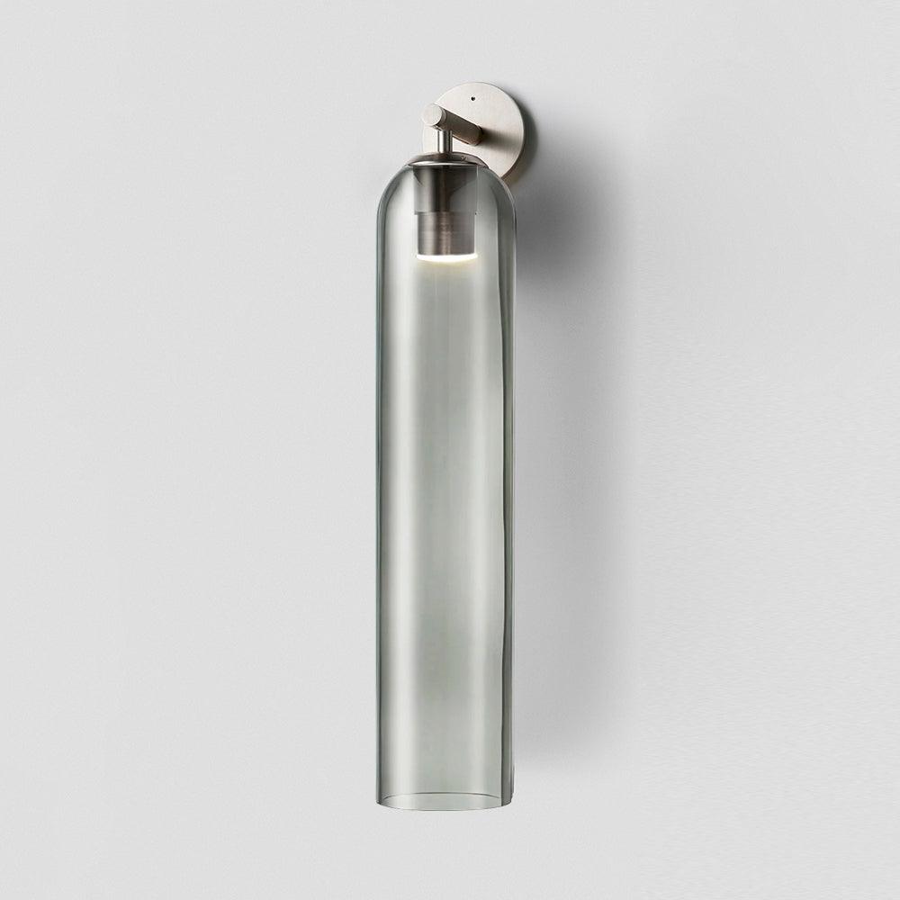 Cylindrical Glass Wall Lamp with Luxurious Finish – Decorative LED Sconce for Modern Interiors