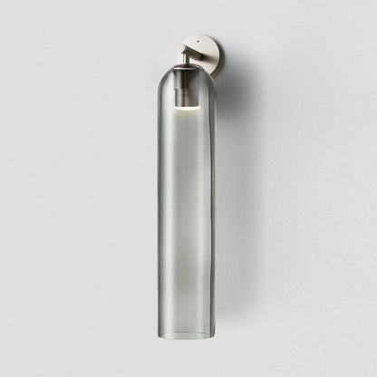 Cylindrical Glass Wall Lamp with Luxurious Finish – Decorative LED Sconce for Modern Interiors