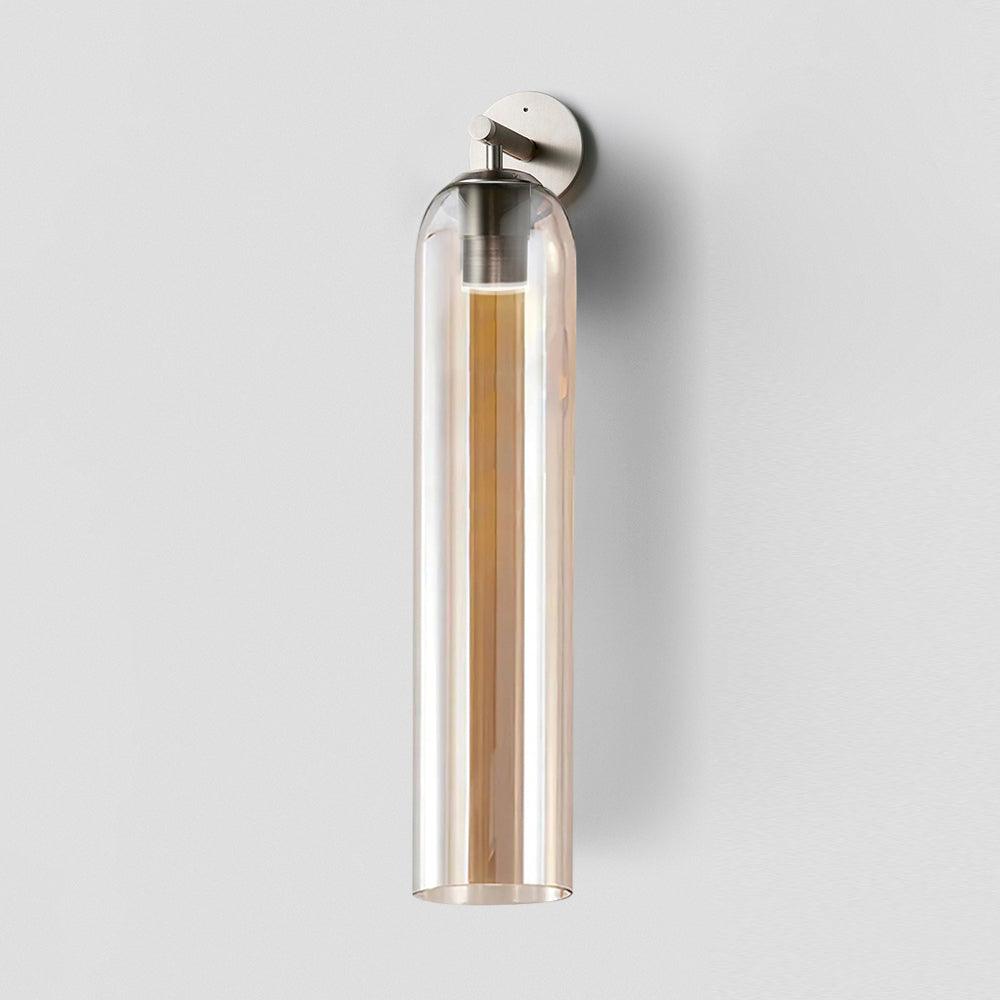 Cylindrical Glass Wall Lamp with Luxurious Finish – Decorative LED Sconce for Modern Interiors