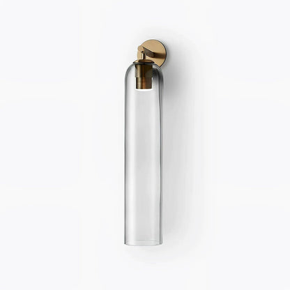 Cylindrical Glass Wall Lamp with Luxurious Finish – Decorative LED Sconce for Modern Interiors