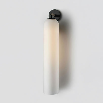 Cylindrical Glass Wall Lamp with Luxurious Finish – Decorative LED Sconce for Modern Interiors