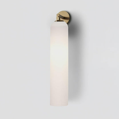 Cylindrical Glass Wall Lamp with Luxurious Finish – Decorative LED Sconce for Modern Interiors
