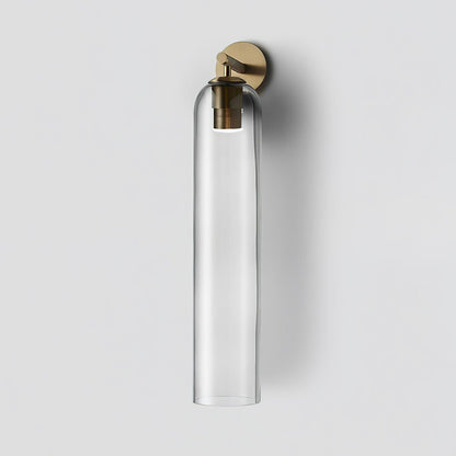 Cylindrical Glass Wall Lamp with Luxurious Finish – Decorative LED Sconce for Modern Interiors
