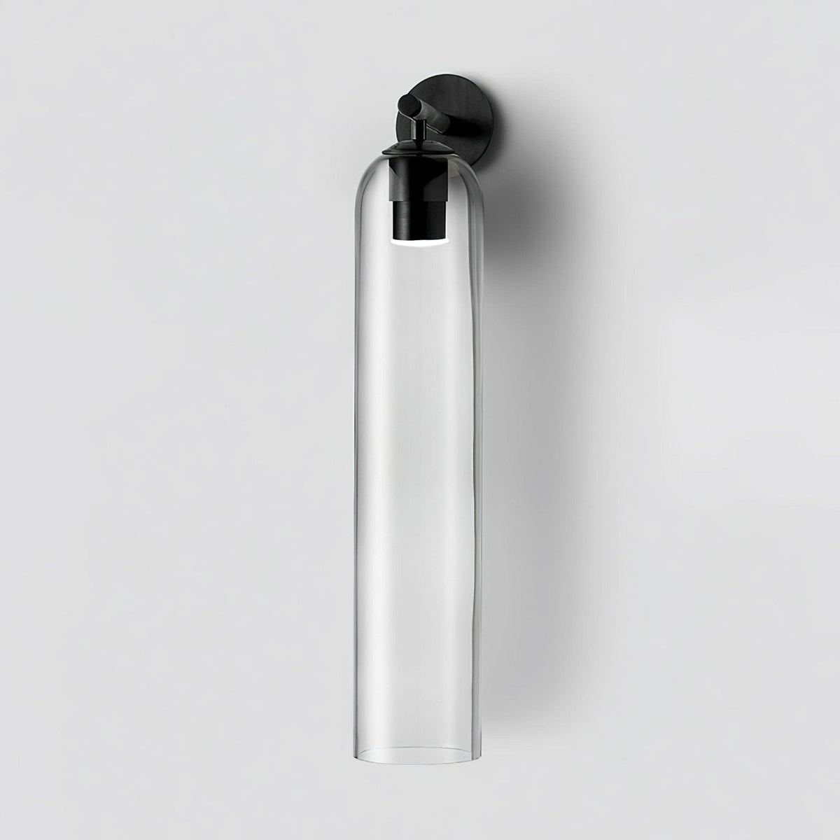 Cylindrical Glass Wall Lamp with Luxurious Finish – Decorative LED Sconce for Modern Interiors