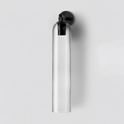 Cylindrical Glass Wall Lamp with Luxurious Finish – Decorative LED Sconce for Modern Interiors
