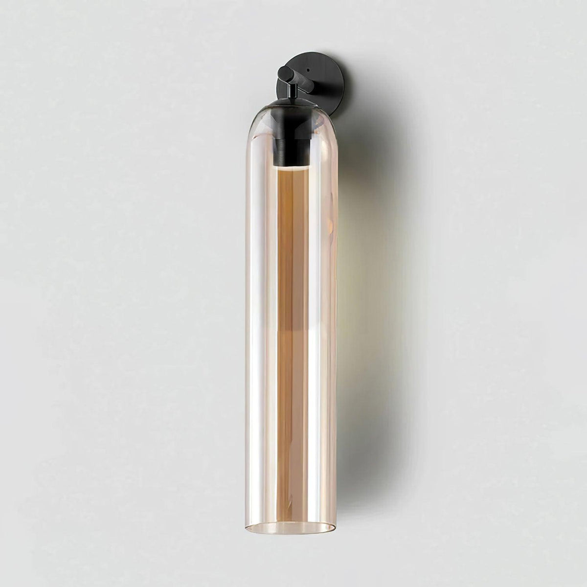Cylindrical Glass Wall Lamp with Luxurious Finish – Decorative LED Sconce for Modern Interiors