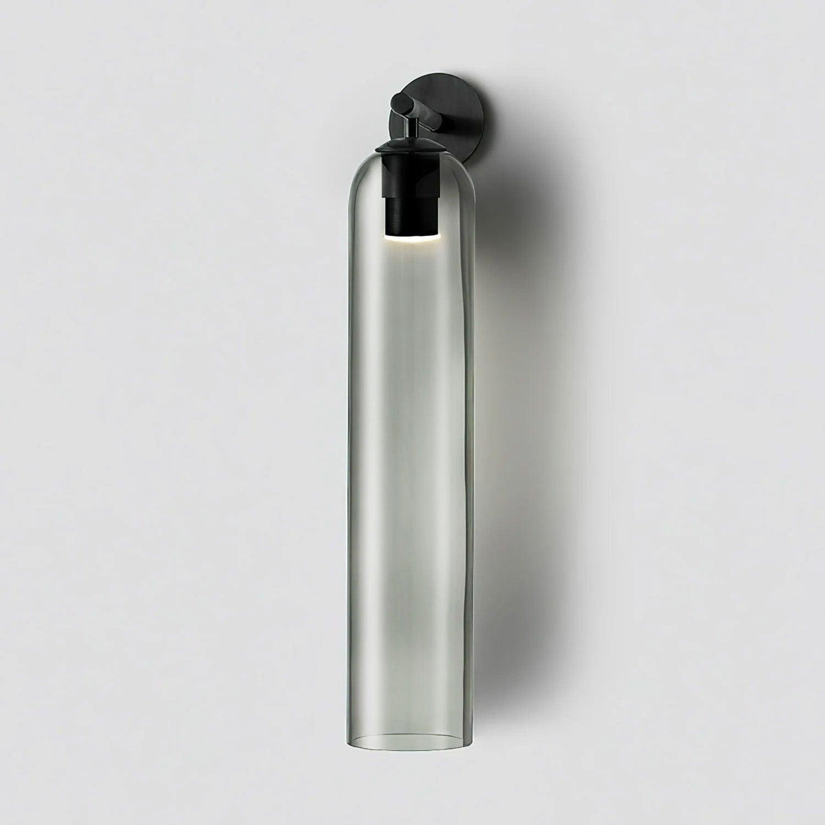 Cylindrical Glass Wall Lamp with Luxurious Finish – Decorative LED Sconce for Modern Interiors