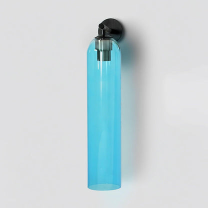 Cylindrical Glass Wall Lamp with Luxurious Finish – Decorative LED Sconce for Modern Interiors