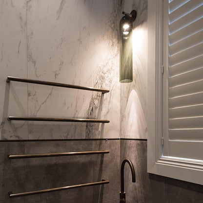 Cylindrical Glass Wall Lamp with Luxurious Finish – Decorative LED Sconce for Modern Interiors