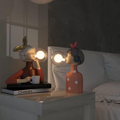 Artistic Table Lamp with Figures – Unique, Playful and Atmospheric