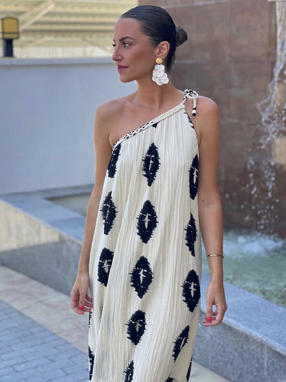 Asymmetrical Midi Dress - Meier