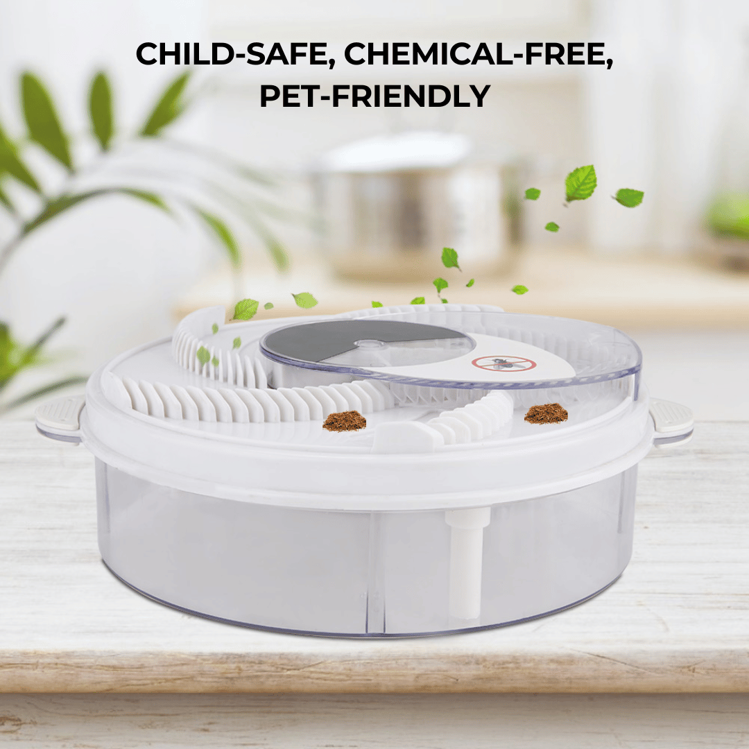 Automatic Fly Trap for Indoor and Outdoor Use