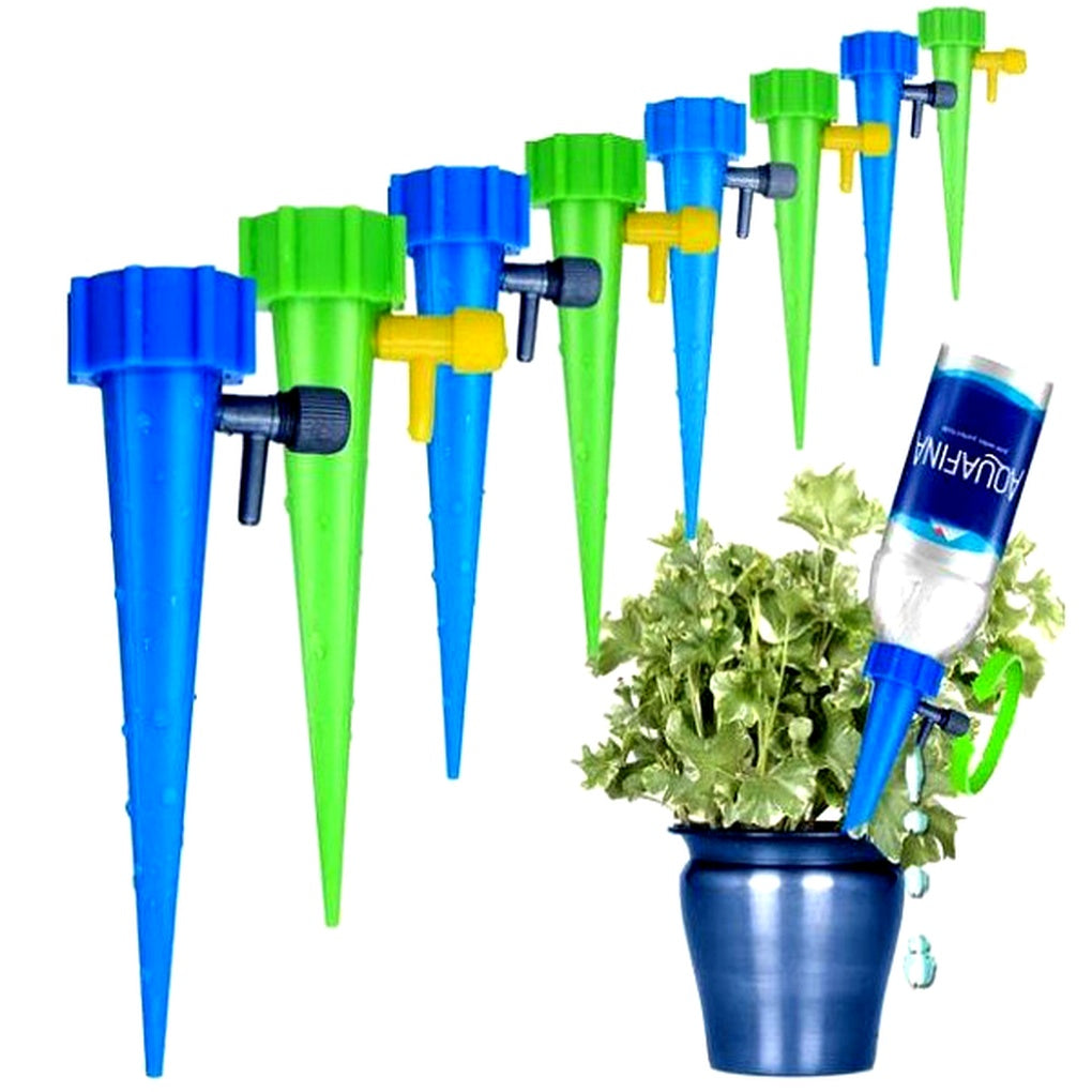 Automatic Plant Watering Spikes (Pack of 12) – Garden Helper with Adjustable Flow