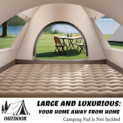 Automatic quick-setup camping tent for outdoors